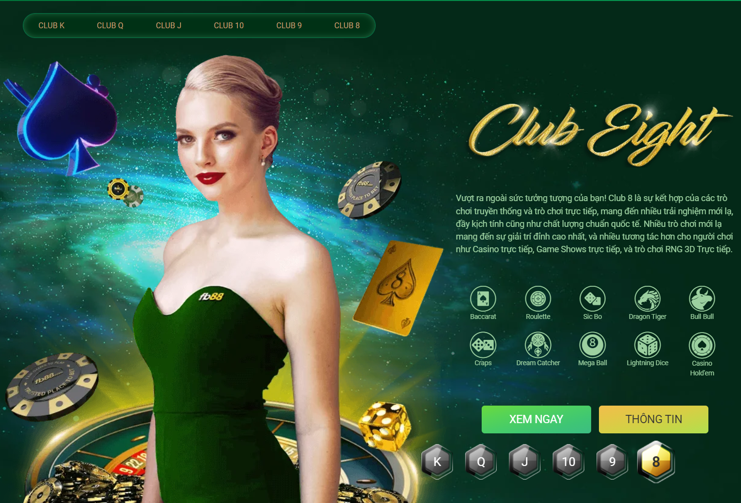 Sảnh cược Club 8 Sanh cuoc Club 8