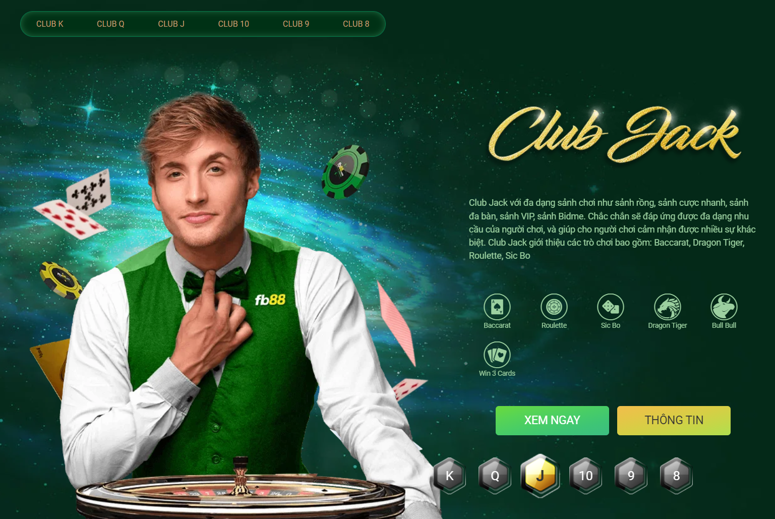 Sảnh cược Club J Sanh cuoc Club J
